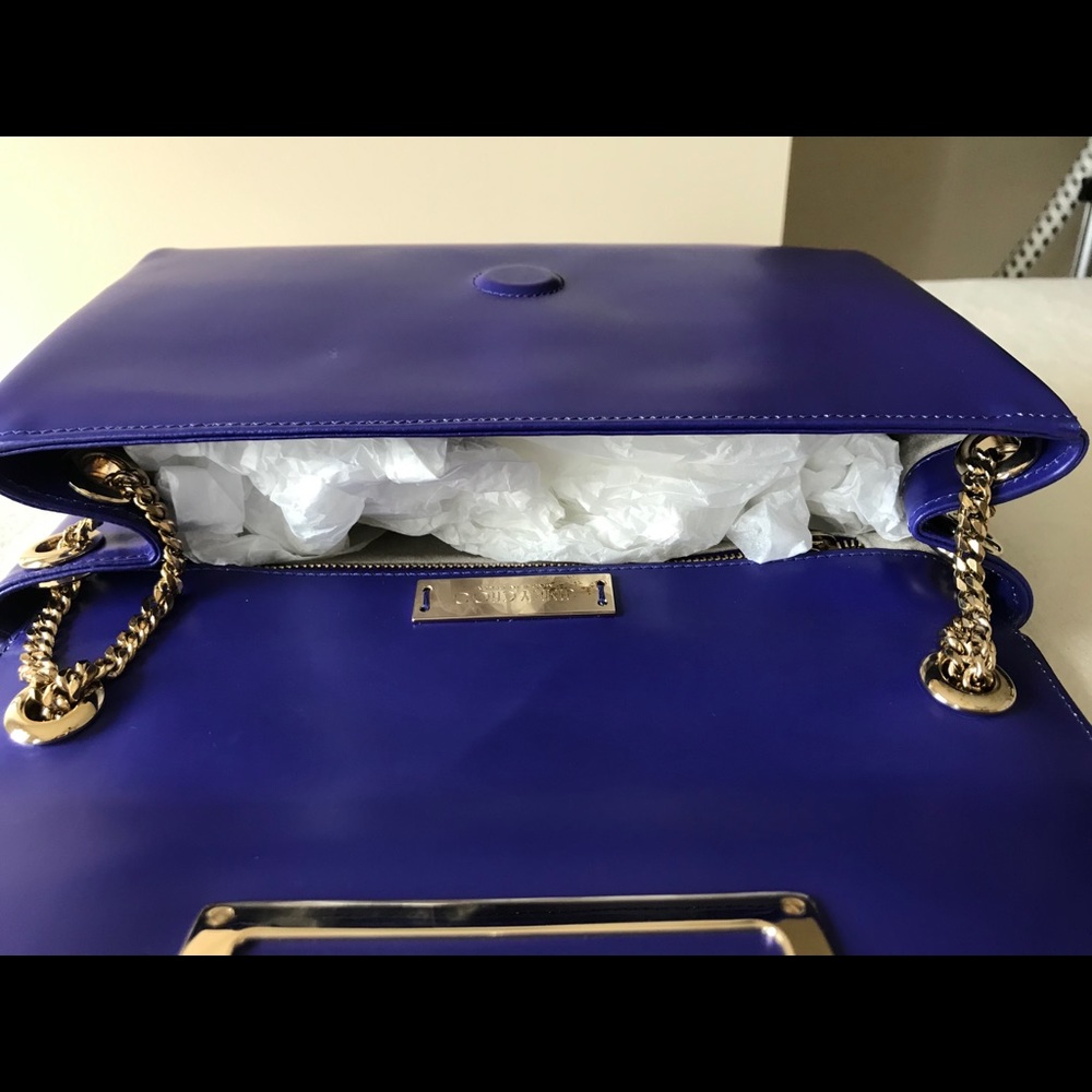 ICONIC JIMMY CHOO Violet Alba Shoulder Chain bag Retail$1690 - Picture 11 of 14